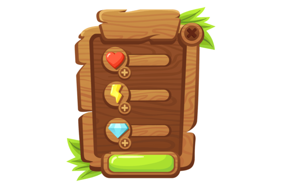 Download Interface Panel for Mobile Game. Cartoon - Panel Collection