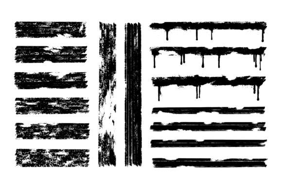 Download Black Spray Paint Horizontal Lines - Lines Collection