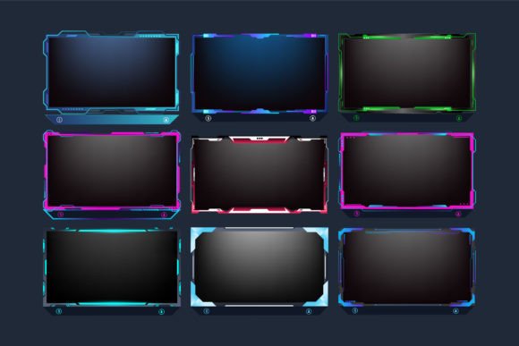 Download Futuristic Gaming Screen Panel Vector - Panel Collection