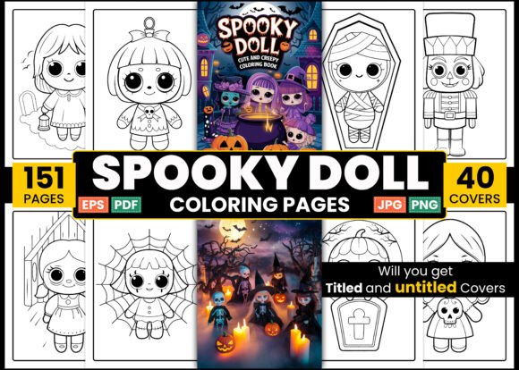 Download Spooky Doll Cute &amp; Creepy Coloring Pages - Spooky doll Collection