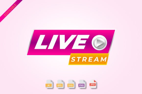 Download Live Streaming Icon 3D PNG Vector Pink - Live Collection