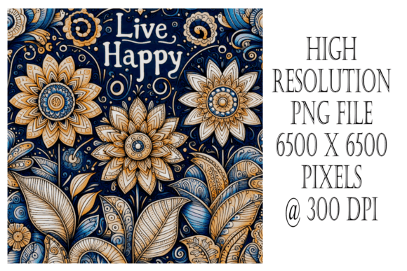 Download Live Happy Quote with Flowers - Premium Resources