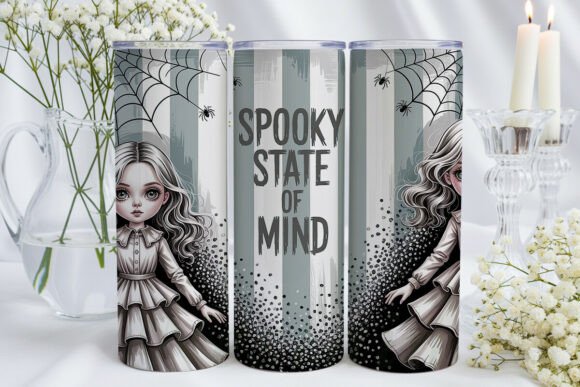 Download Spooky Doll Gothic 20oz Tumbler Wrap - Premium Bundle